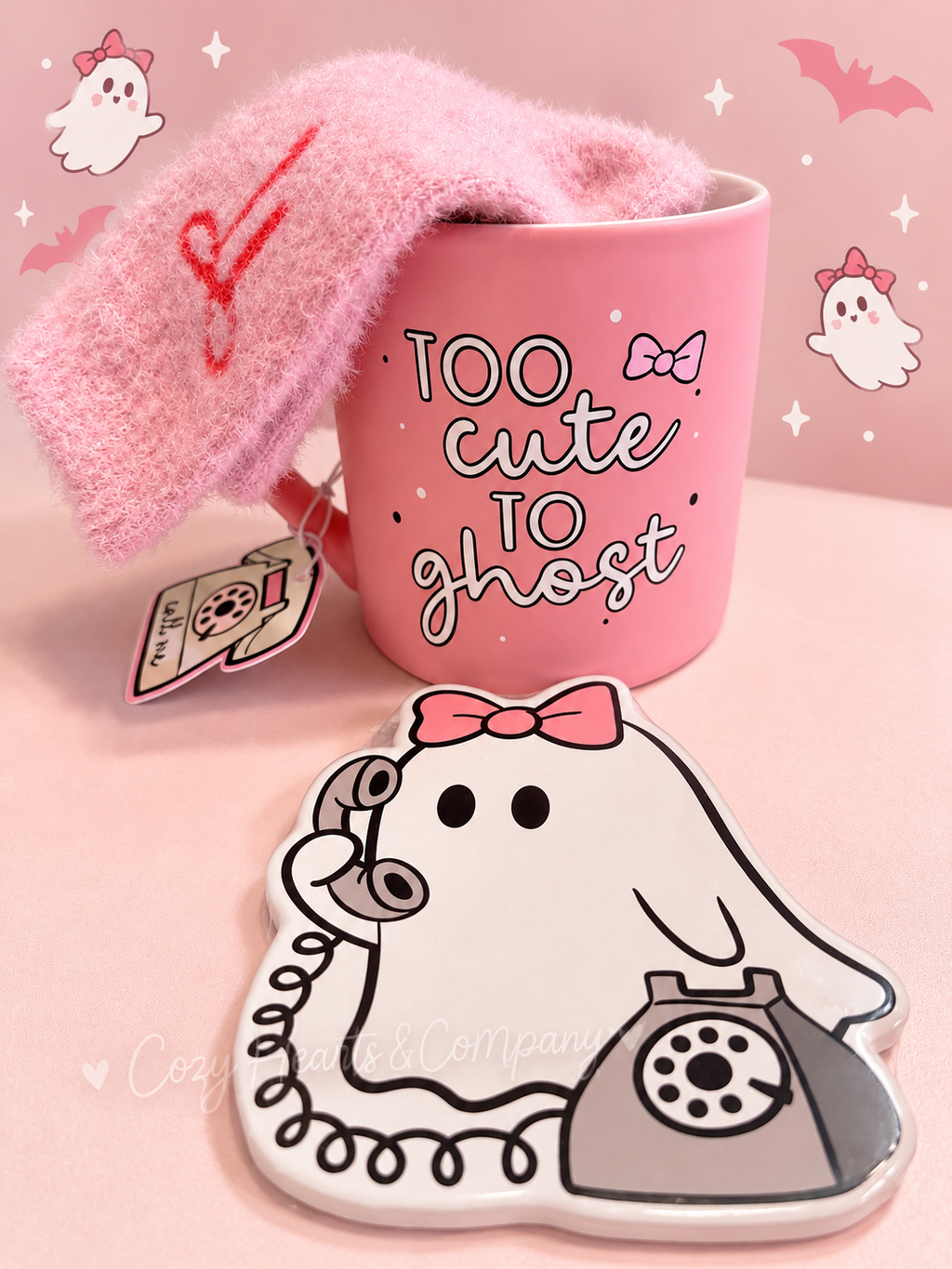 Too Cute to Ghost — Pink Halloween Gift Set 👻💕